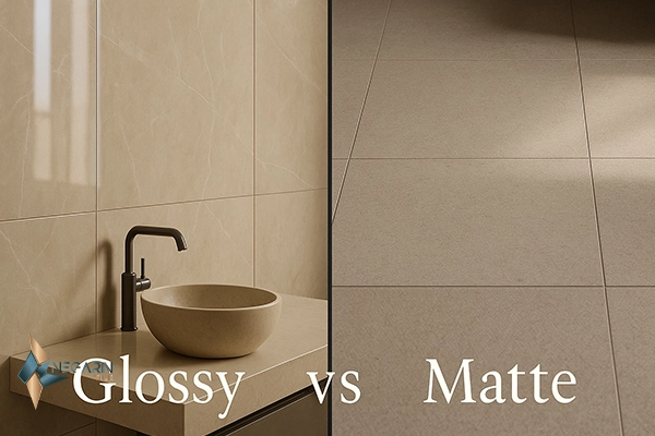 glossy vs matte tiles